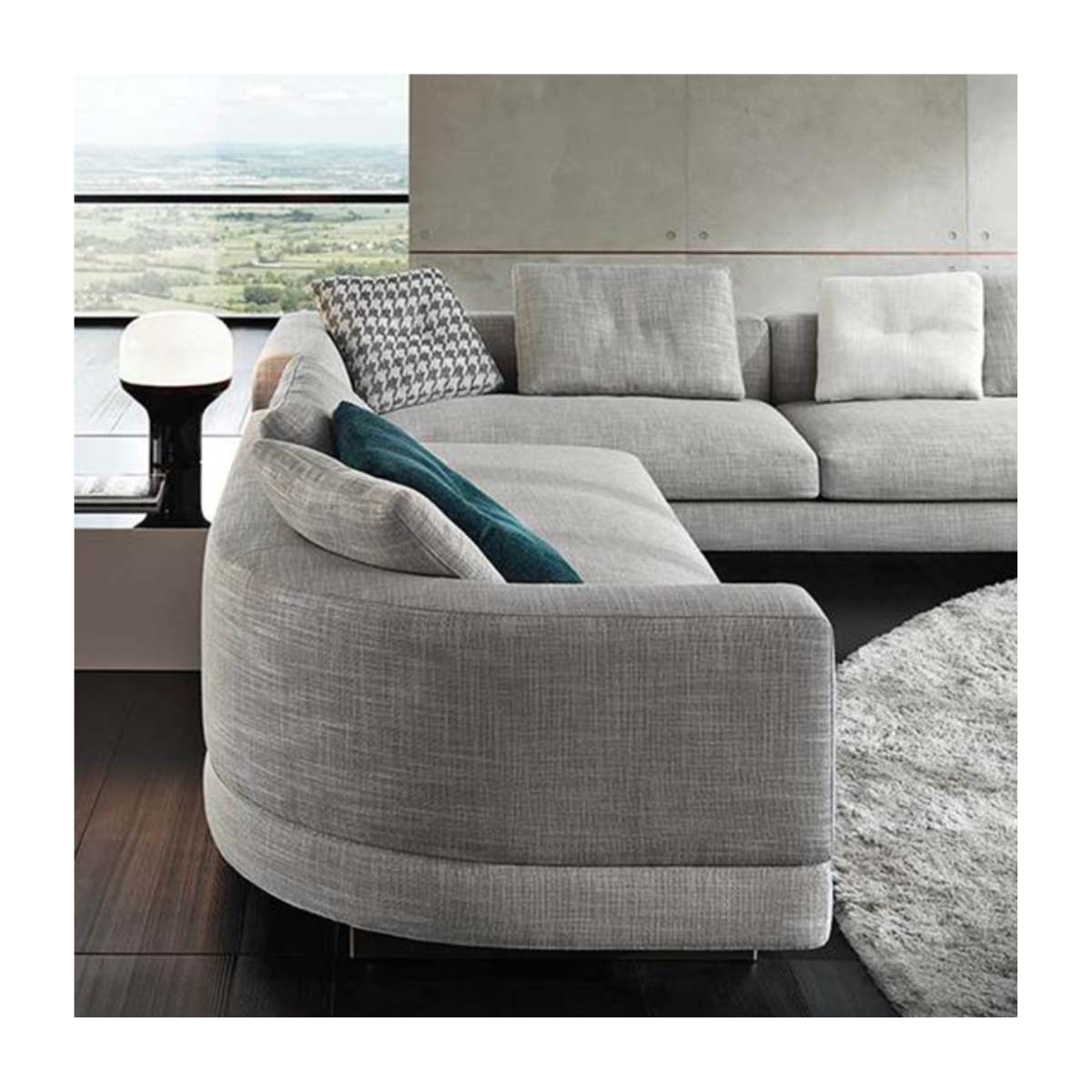 Pebble Curve Sectional Sofa